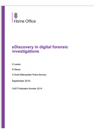 The Report: eDiscovery in digital forensic investigations 